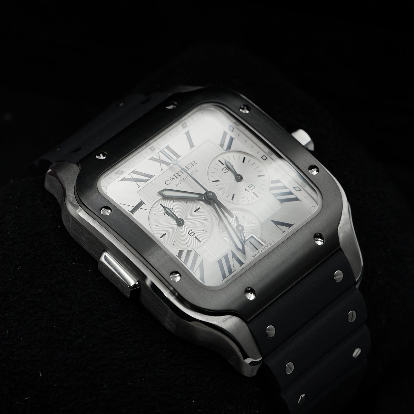 Cartier Santos Chronograph ADLC WSSA0017 - Full Set (2023)
