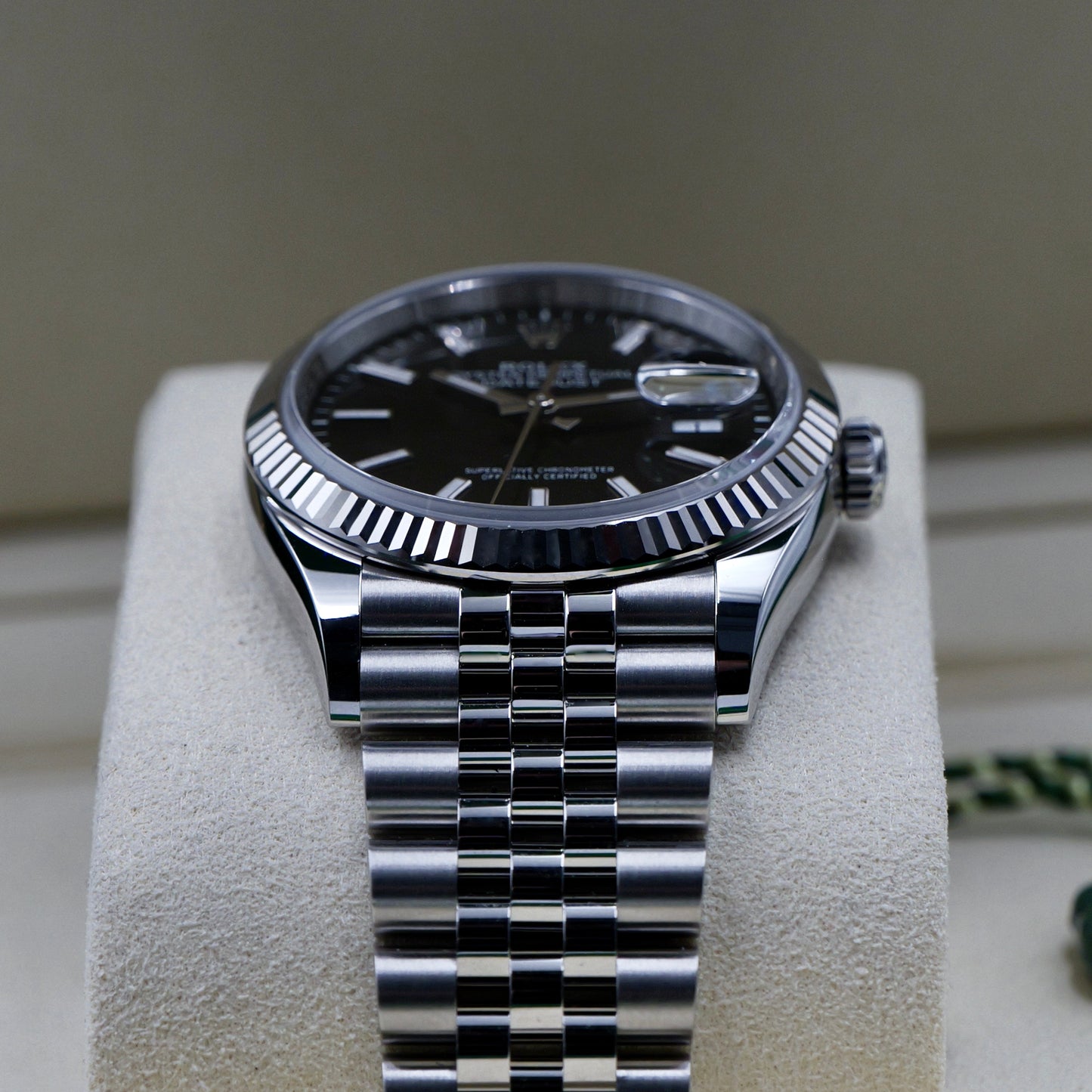 Rolex Datejust 36 Black Fluted Jubilee Full Set 126234 - Full Set (2026)