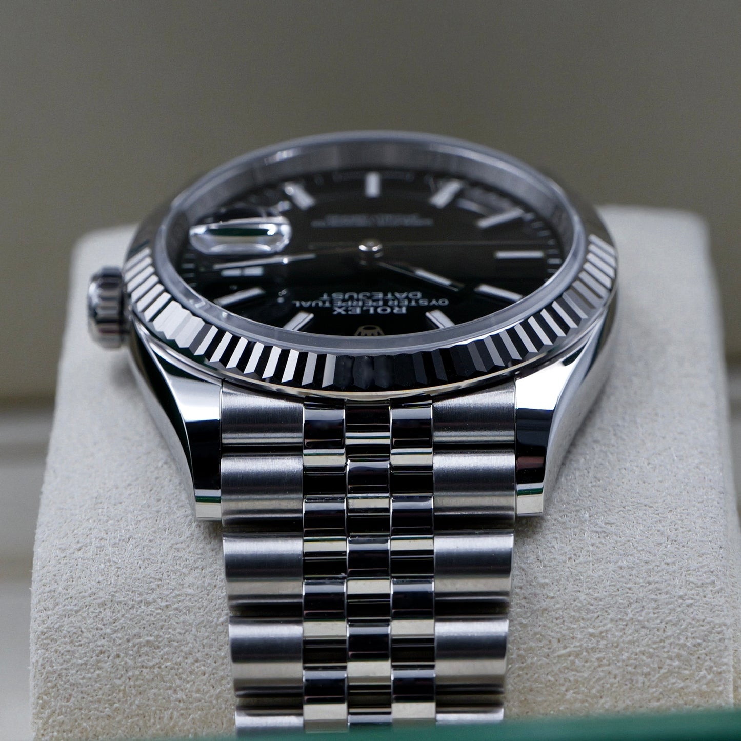 Rolex Datejust 36 Black Fluted Jubilee Full Set 126234 - Full Set (2026)