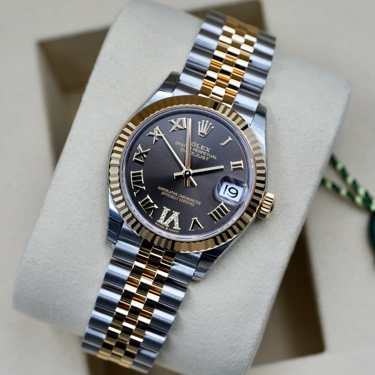 Rolex Datejust 31 Rhodium Roman Numeral Diamond Dial 278273 - Full Set (2026)