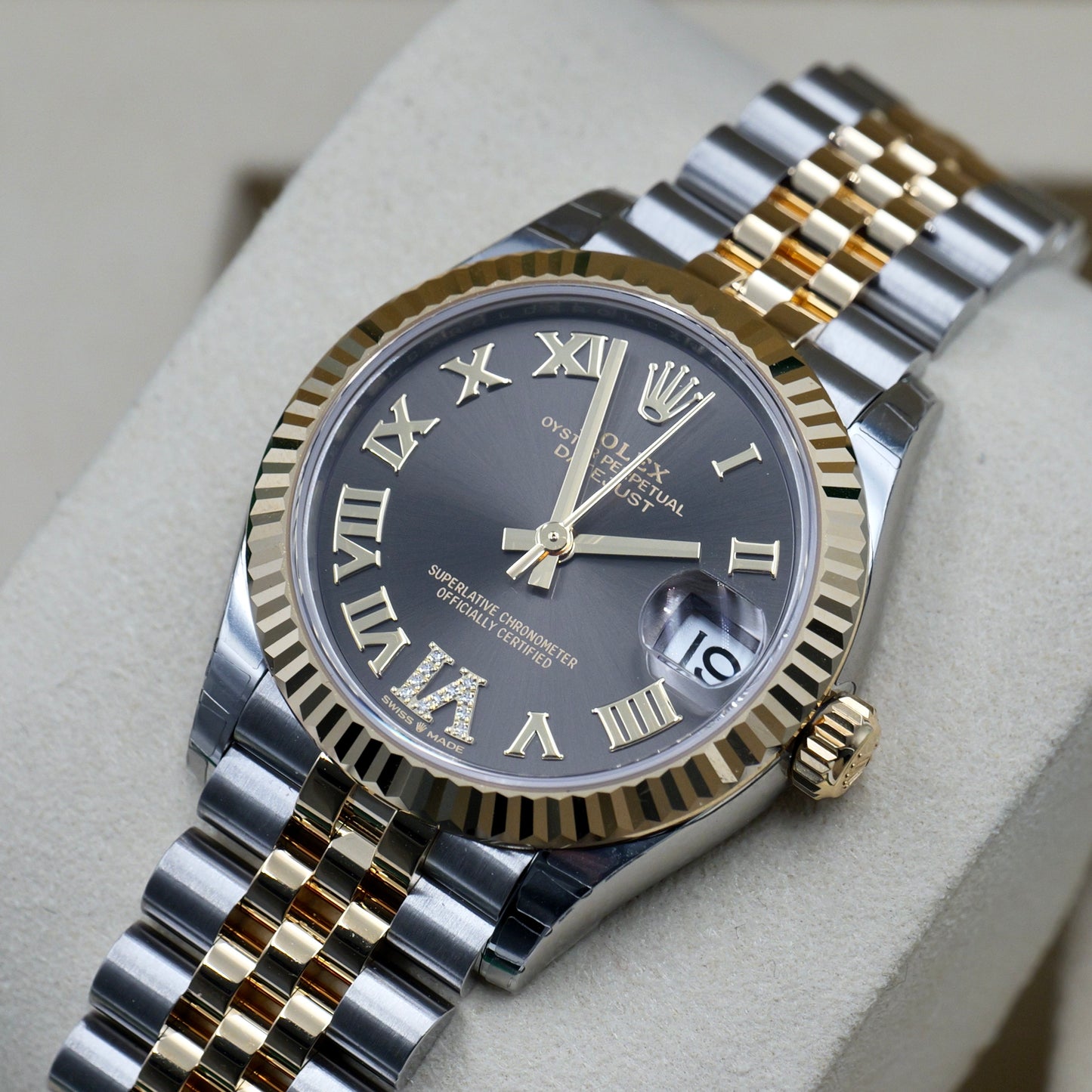 Rolex Datejust 31 Rhodium Roman Numeral Diamond Dial 278273 - Full Set (2026)