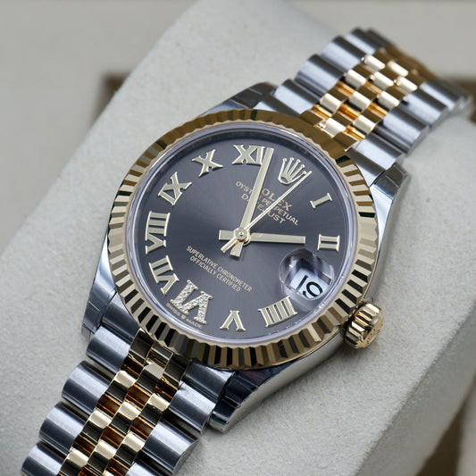 Rolex Datejust 31 Rhodium Roman Numeral Diamond Dial 278273 - Full Set (2026)