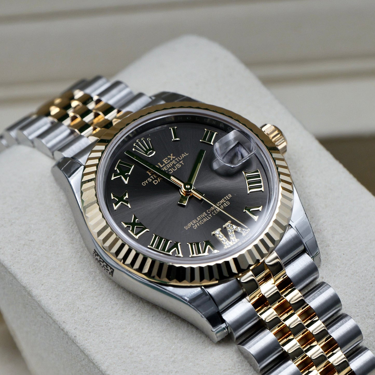 Rolex Datejust 31 Rhodium Roman Numeral Diamond Dial 278273 - Full Set (2026)