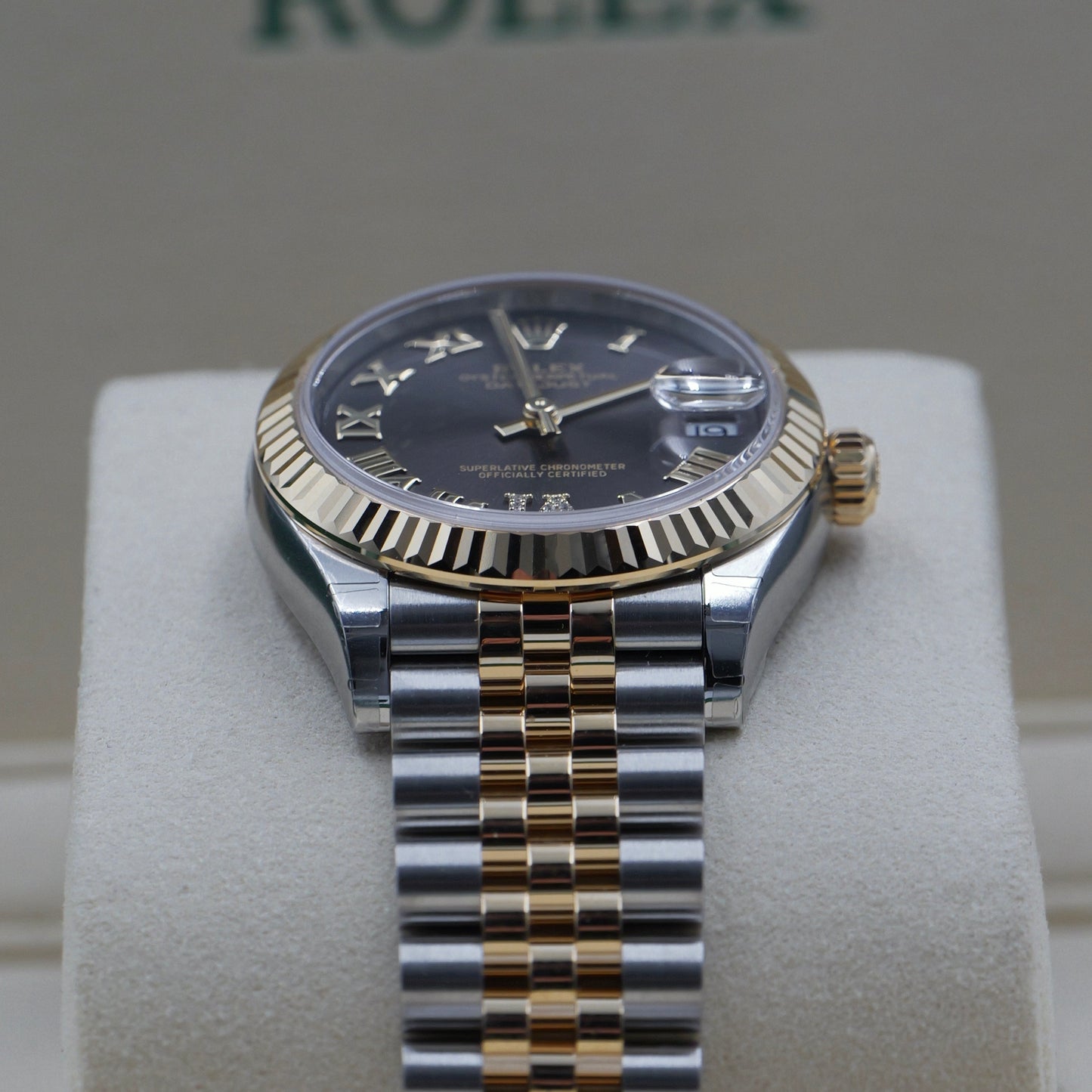 Rolex Datejust 31 Rhodium Roman Numeral Diamond Dial 278273 - Full Set (2026)