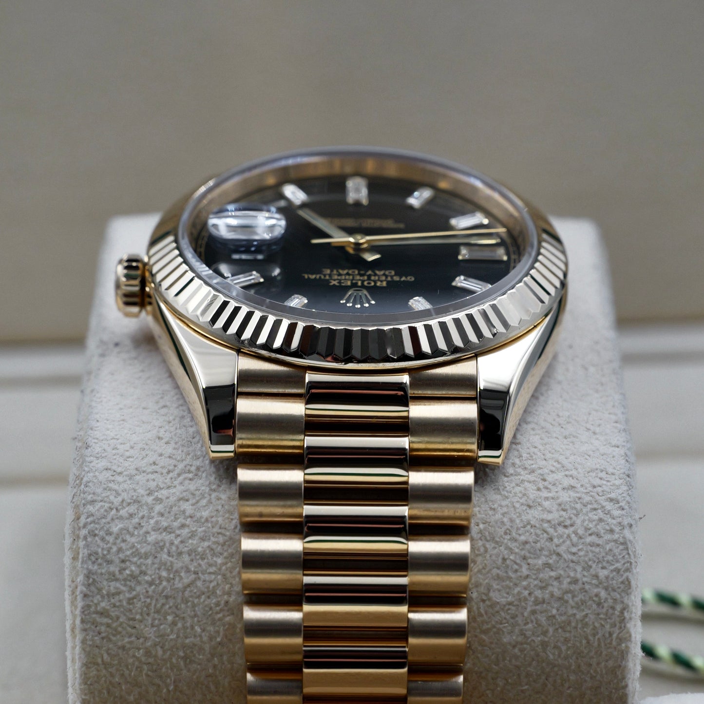 Rolex Day-Date 40 Black Baguette Dial 228238 - Full Set (2017)