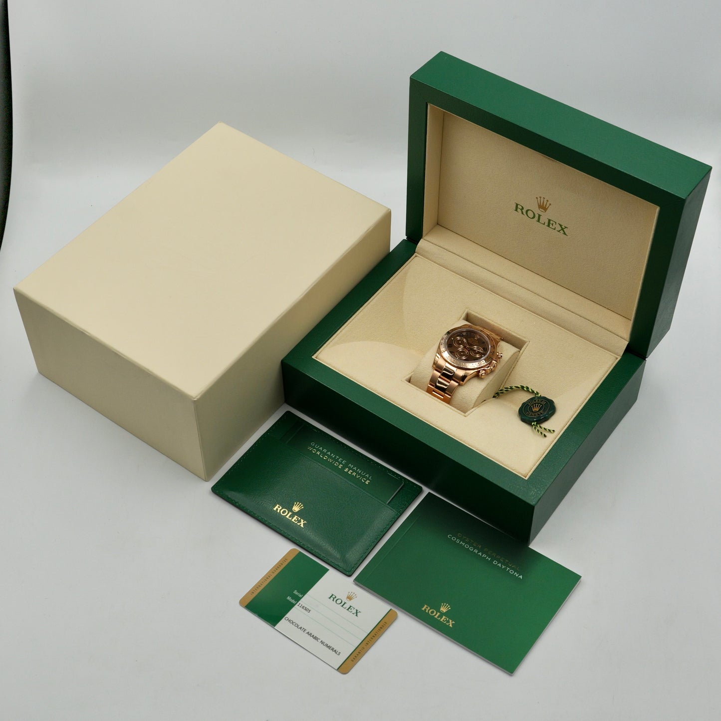 Rolex Daytona Chocolate Arabic Numeral Dial 116505 - Full Set (2015)