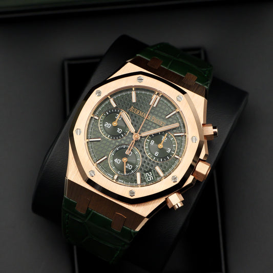 Royal Oak Selfwinding Chronograph "50th Anniversary" Green Dial 26240OR - Full Set (2022)
