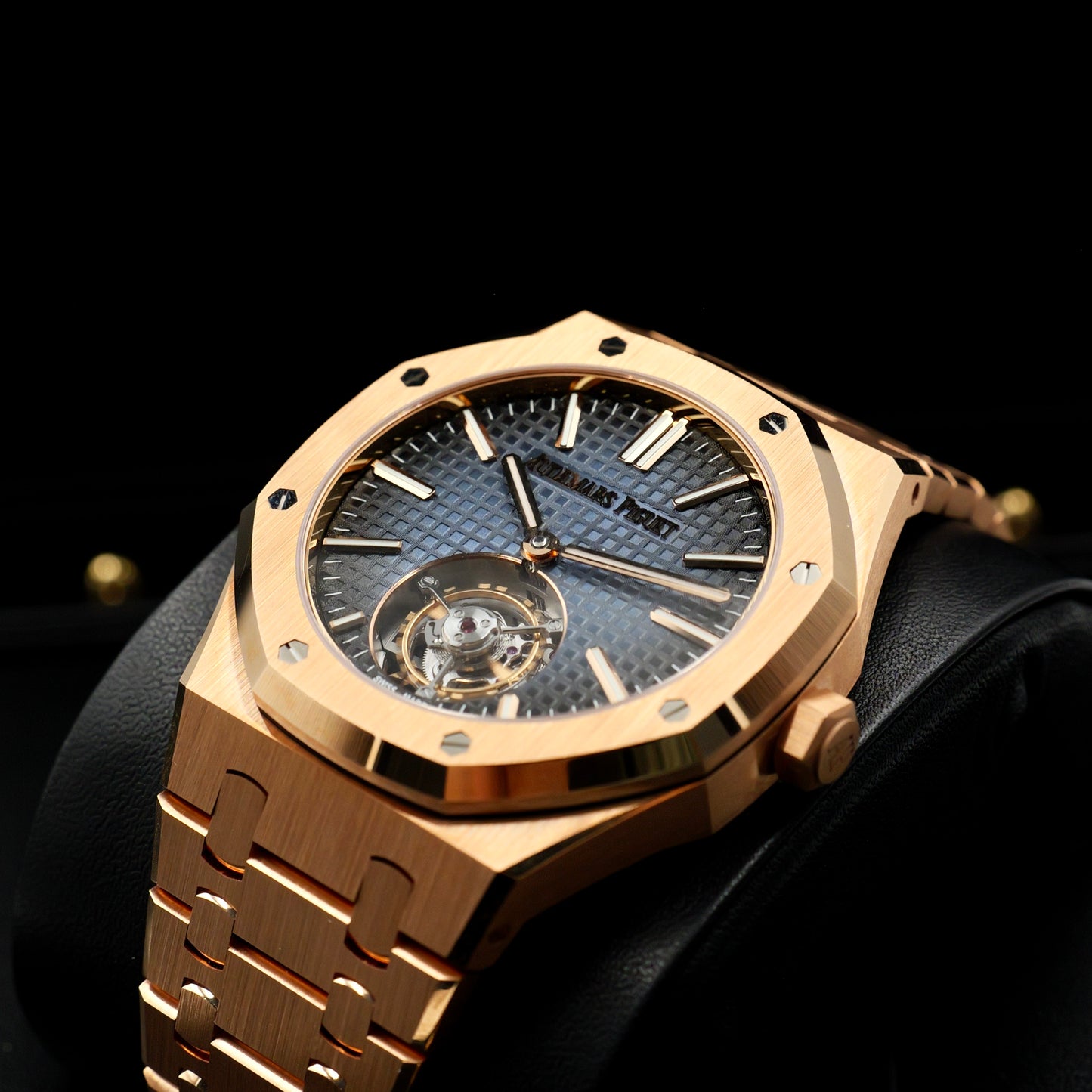 Audemars Piguet Royal Oak Tourbillon Rose Gold Blue Dial 26510OR - Full Set (2024)