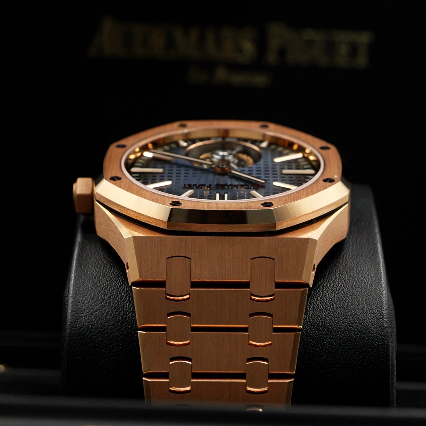 Audemars Piguet Royal Oak Tourbillon Rose Gold Blue Dial 26510OR - Full Set (2024)