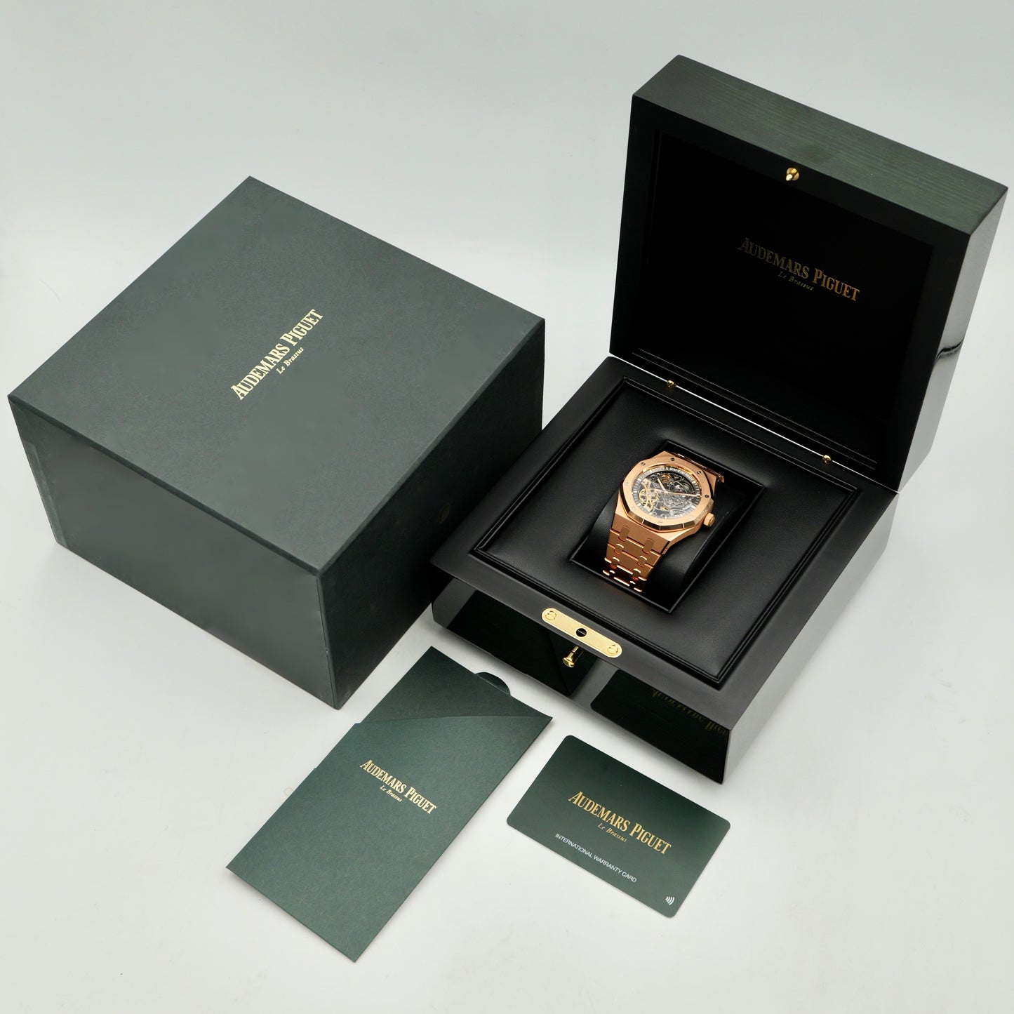Audemars Piguet Royal Oak Double Balance Wheel Openworked Rose Gold Skeleton 15407OR - Full Set (2023)