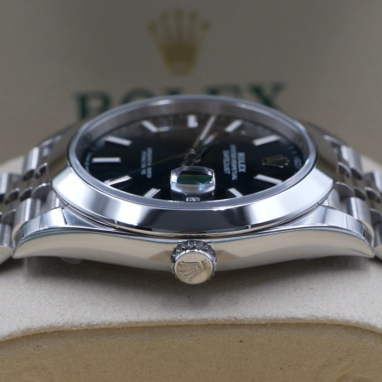 Datejust 41 Blue Baton Dial Smooth Jubilee 126300 - Full Set (2026)