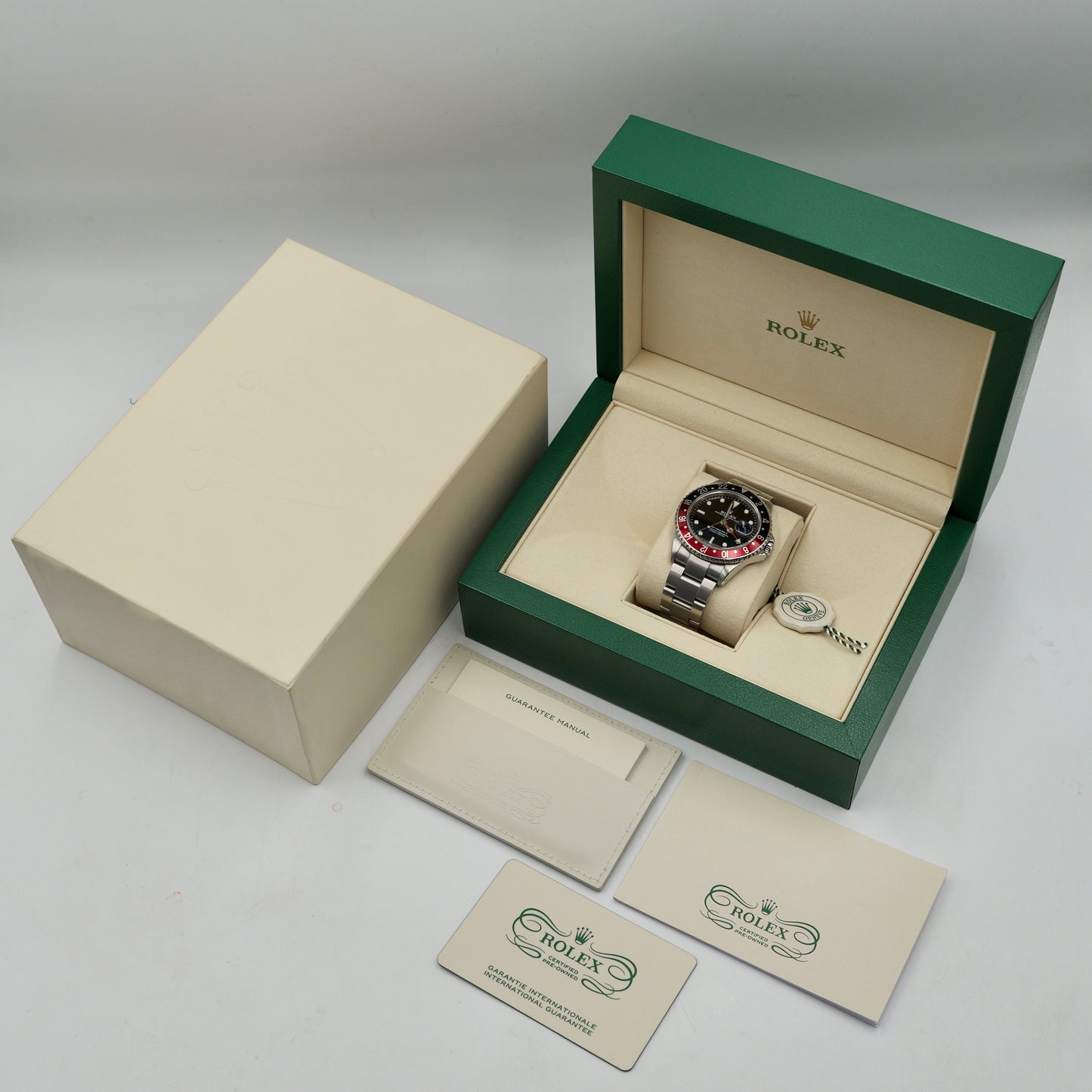 Rolex GMT-Master II Coke 16710BLRO Certified Pre Owned - Full Set (2024)