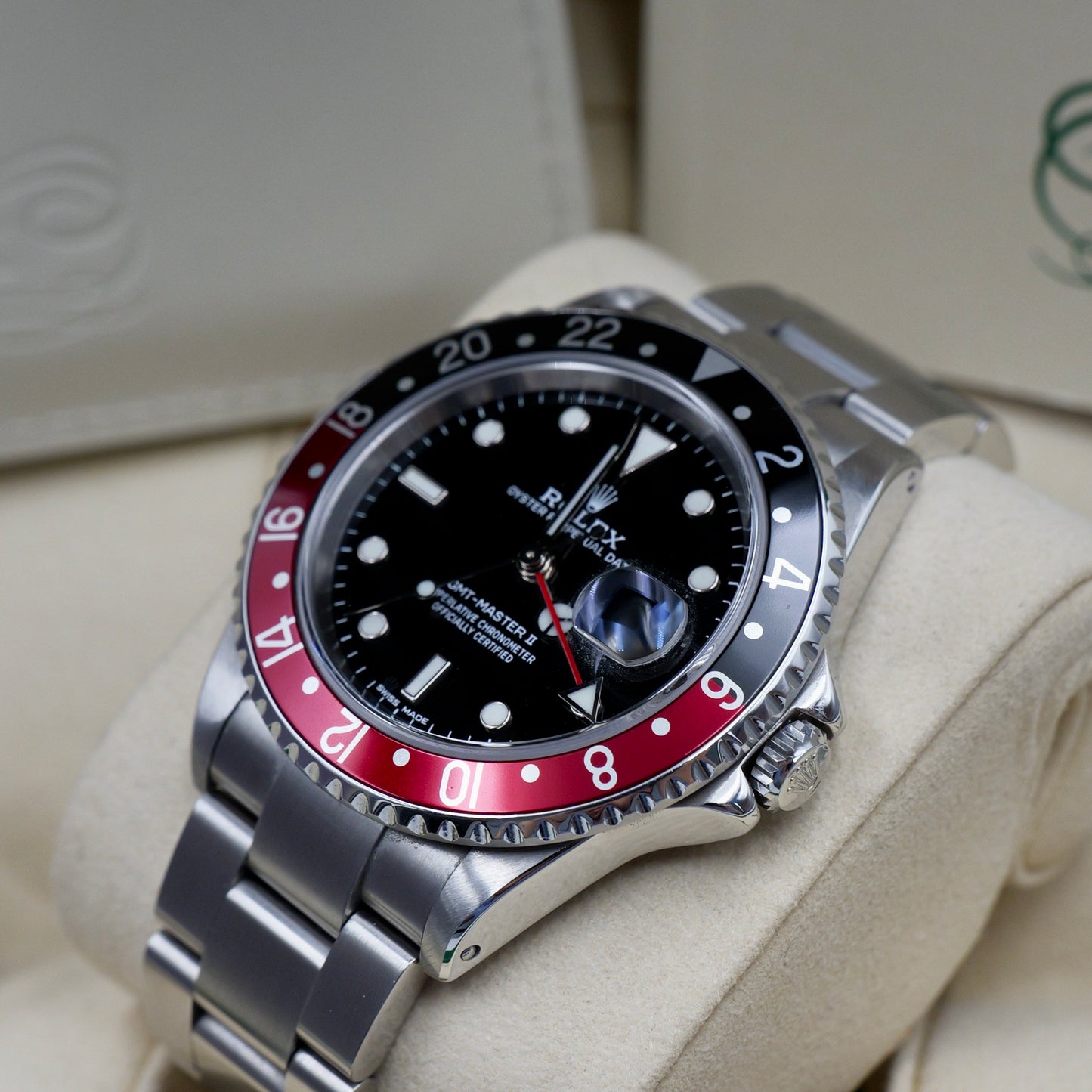 Rolex GMT-Master II Coke 16710BLRO Certified Pre Owned - Full Set (2024)