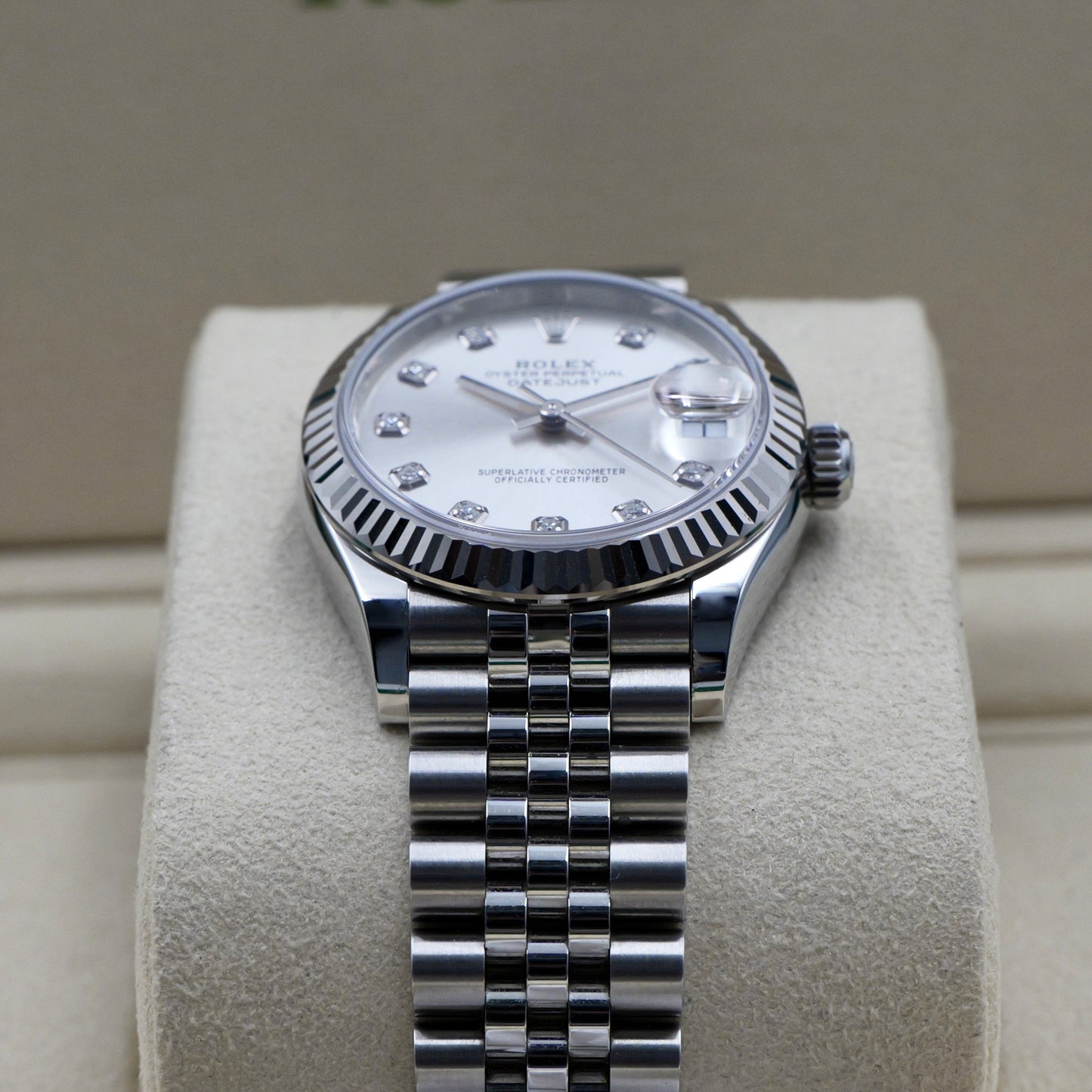 Rolex Datejust 31 Silver Diamond Dial 278274 - Full Set (2024)