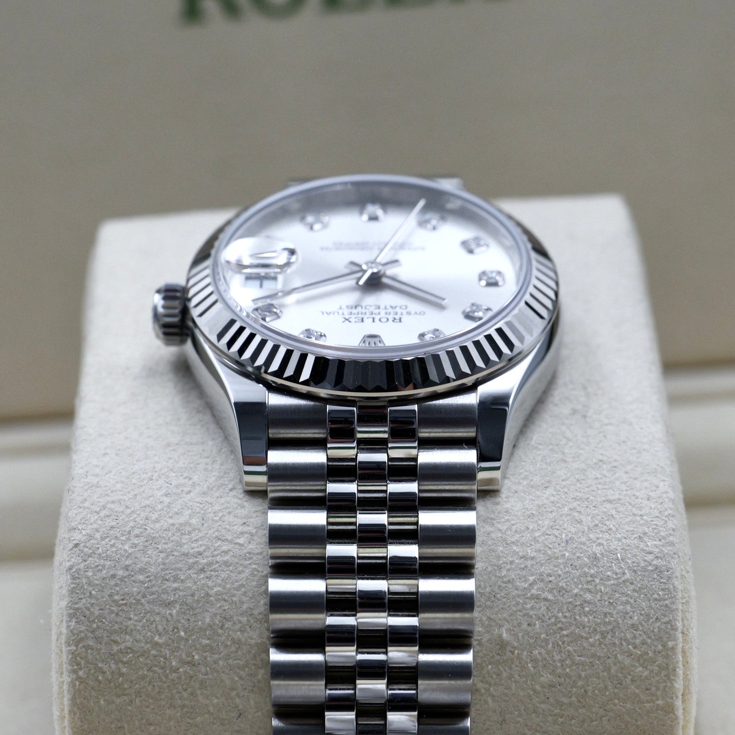 Rolex Datejust 31 Silver Diamond Dial 278274 - Full Set (2024)