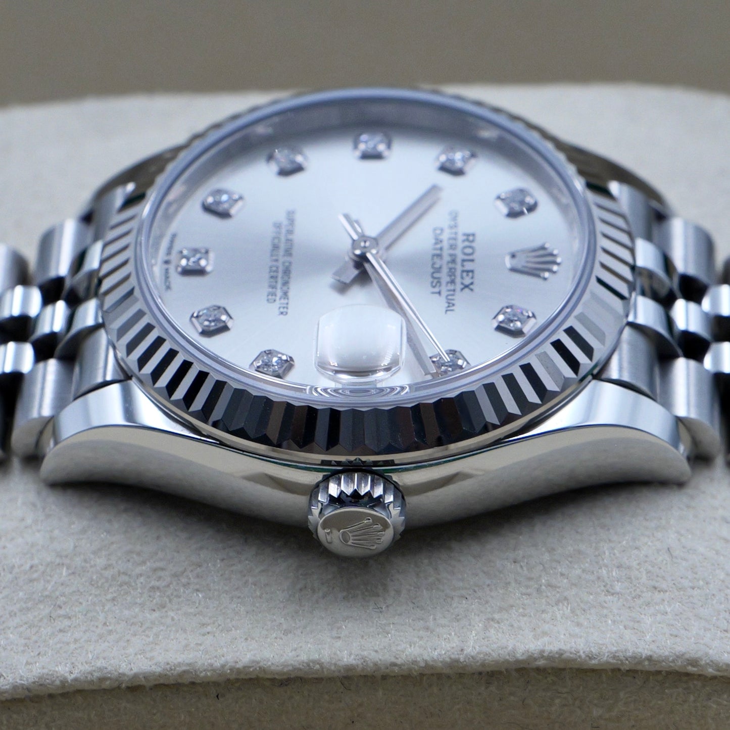 Rolex Datejust 31 Silver Diamond Dial 278274 - Full Set (2024)