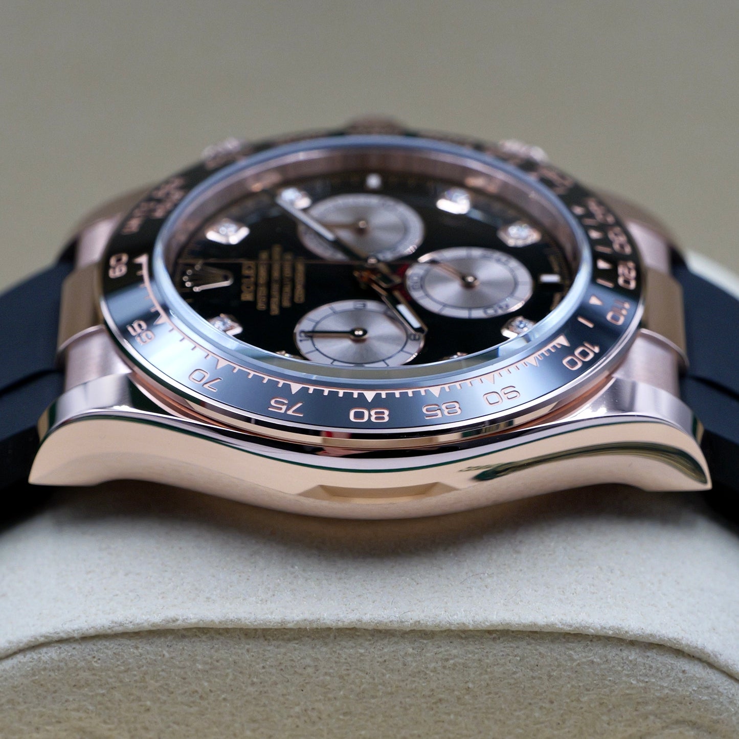 Rolex Cosmograph Daytona Rose Gold Oysterflex Black Diamond Dial 126515LN - Full Set (2026)