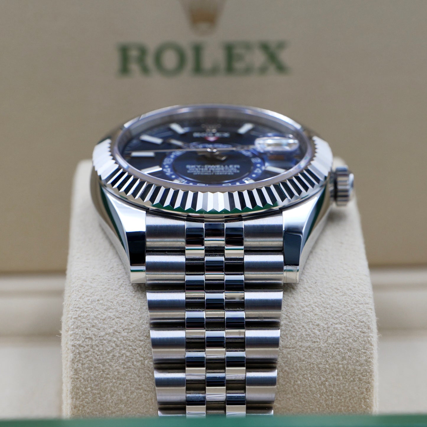 Rolex Sky-Dweller Blue Dial Jubilee Bracelet 326934 - Full Set (2022)