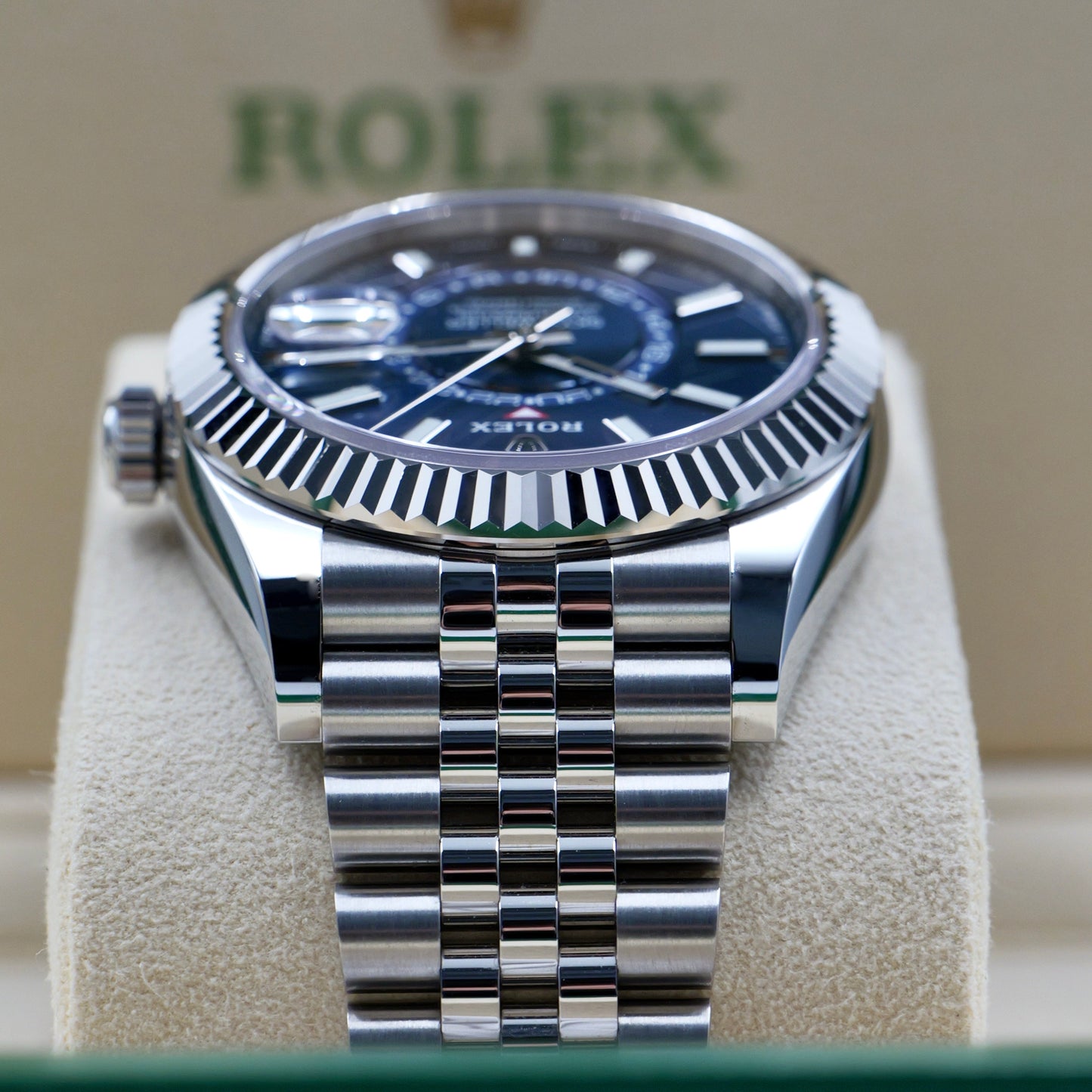 Rolex Sky-Dweller Blue Dial Jubilee Bracelet 326934 - Full Set (2022)