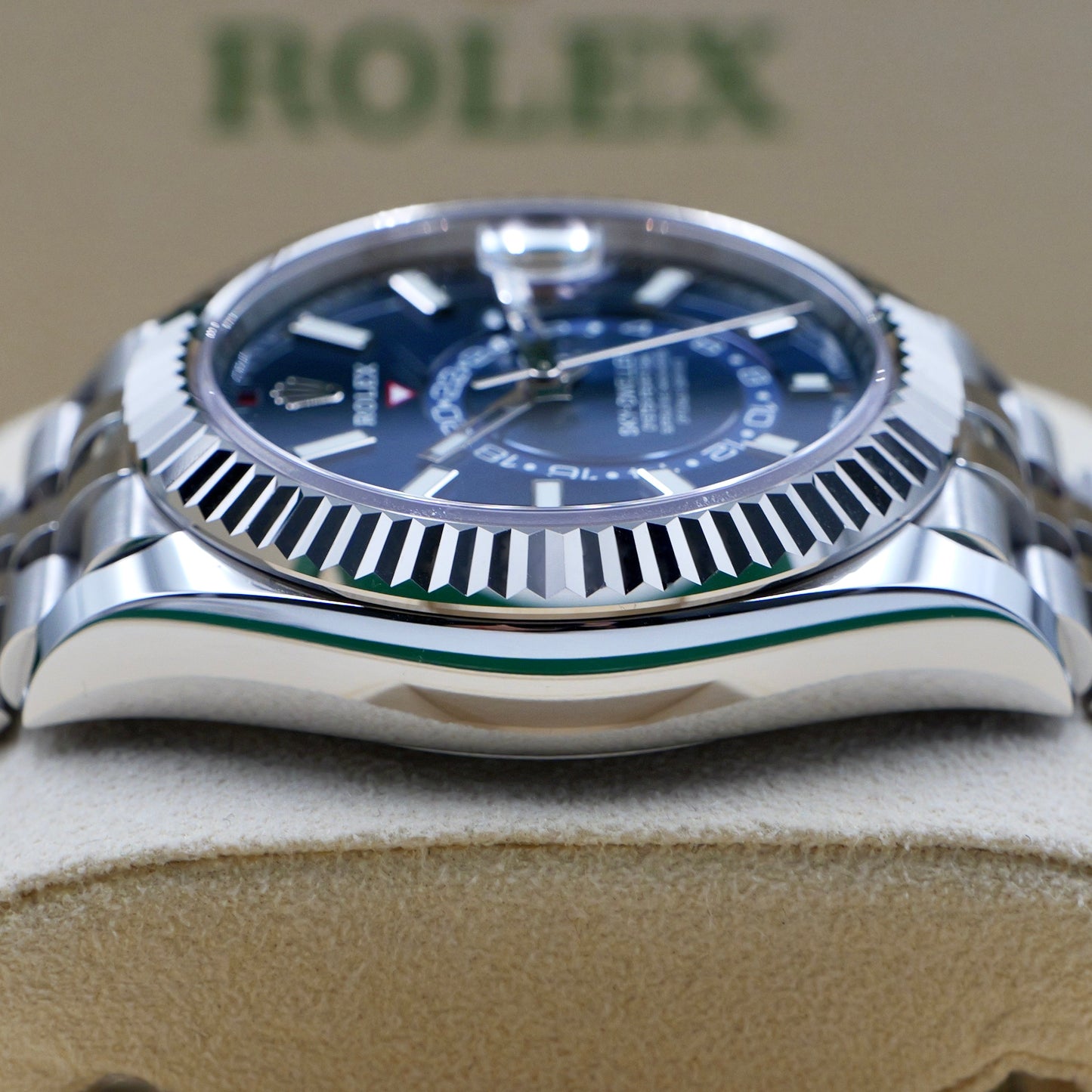 Rolex Sky-Dweller Blue Dial Jubilee Bracelet 326934 - Full Set (2022)
