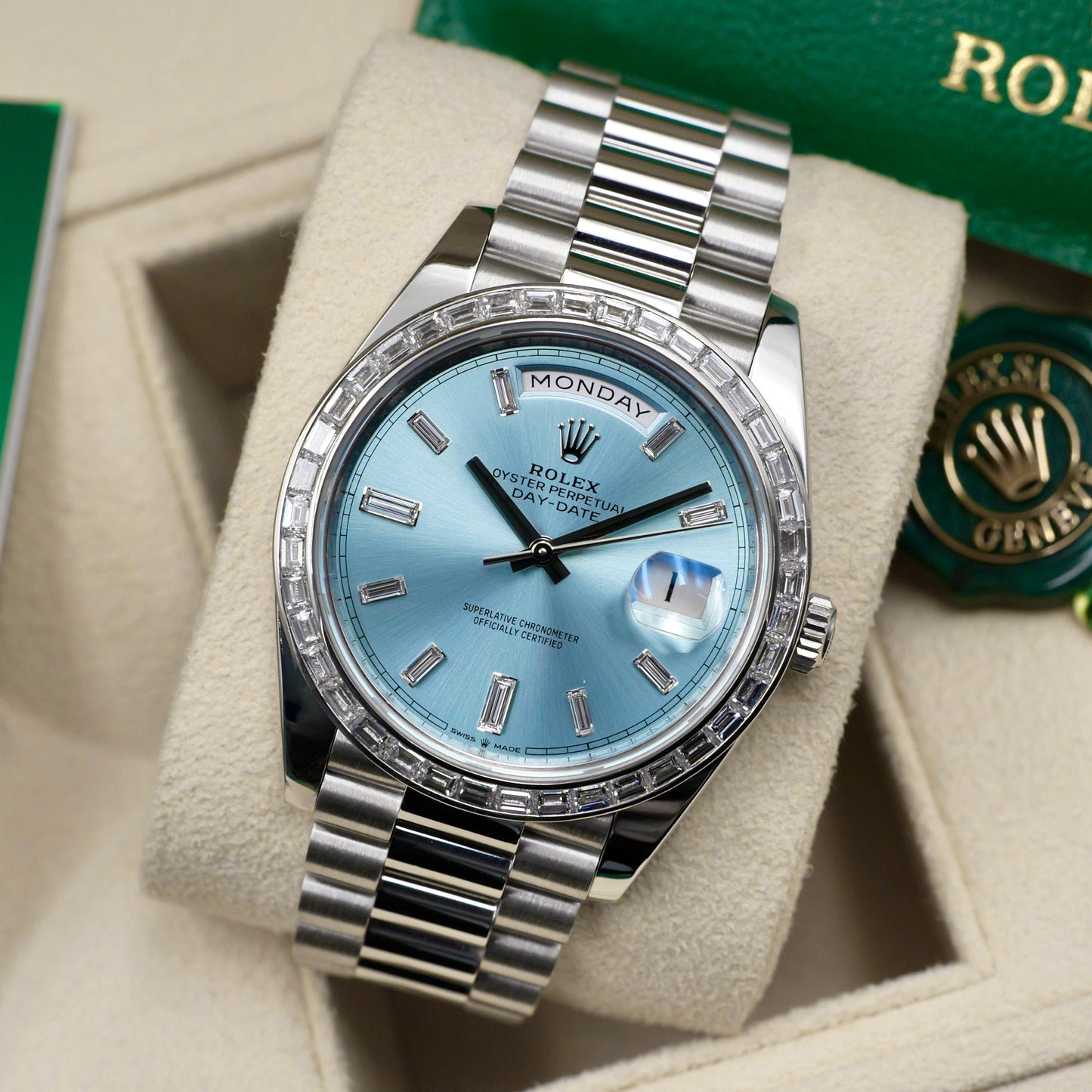 Rolex Day-Date 40 Customer TBR Bezel (Factory Smooth Bezel Included) - Full Set (2022)