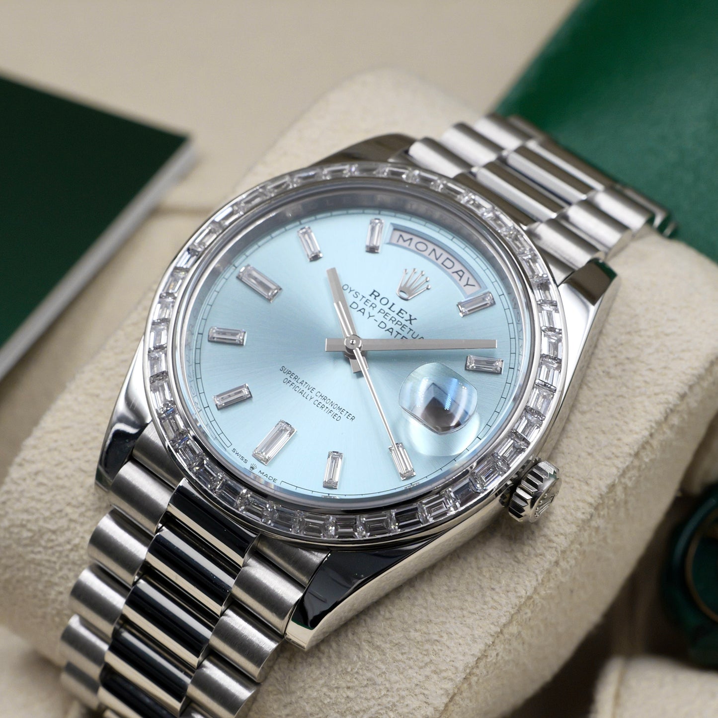 Rolex Day-Date 40 Customer TBR Bezel (Factory Smooth Bezel Included) - Full Set (2022)