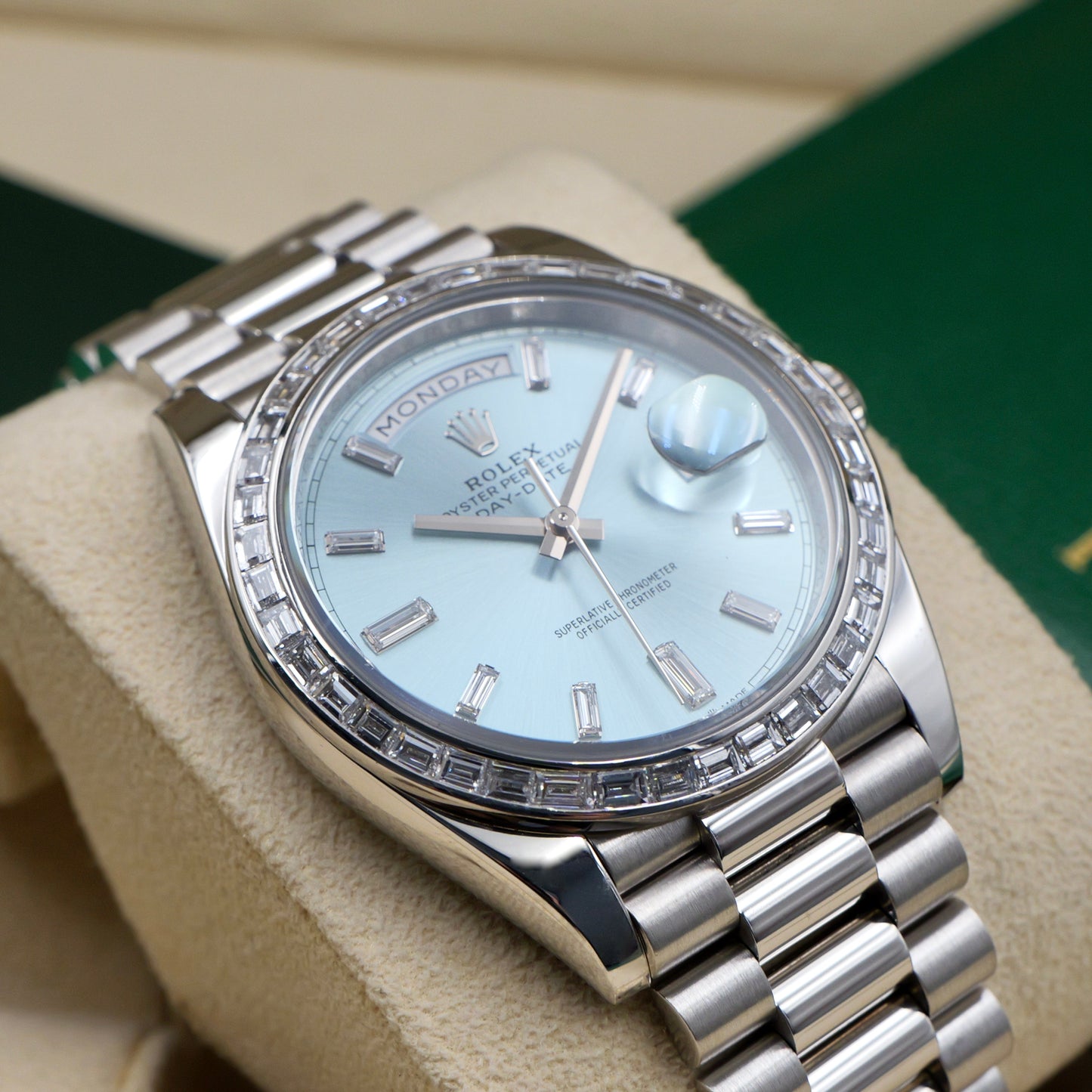 Rolex Day-Date 40 Customer TBR Bezel (Factory Smooth Bezel Included) - Full Set (2022)