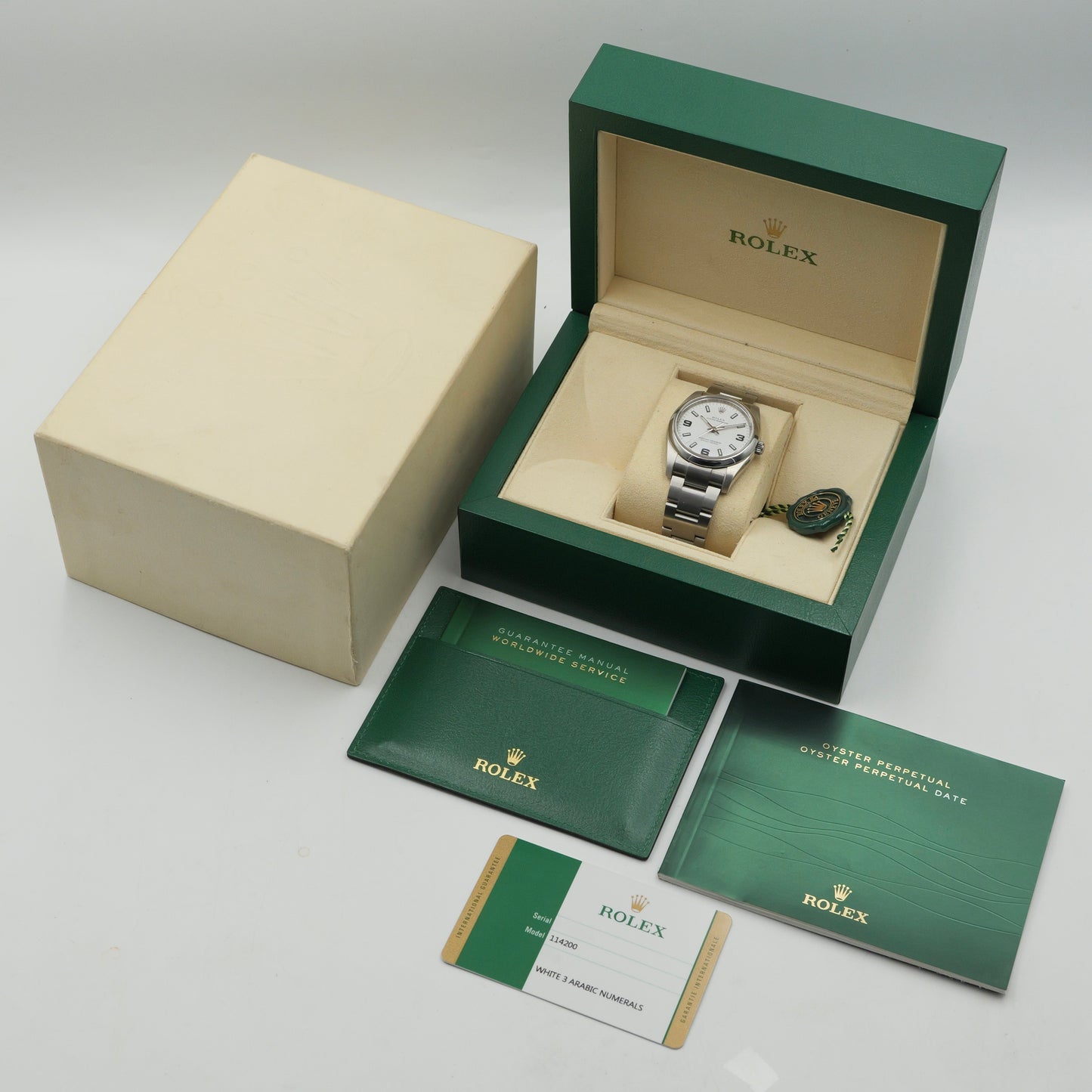Rolex Oyster Perpetual 34 Arabic Dial 114200 - Full Set (2016)