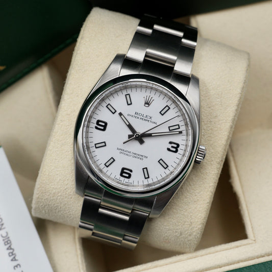 Rolex Oyster Perpetual 34 Arabic Dial 114200 - Full Set (2016)