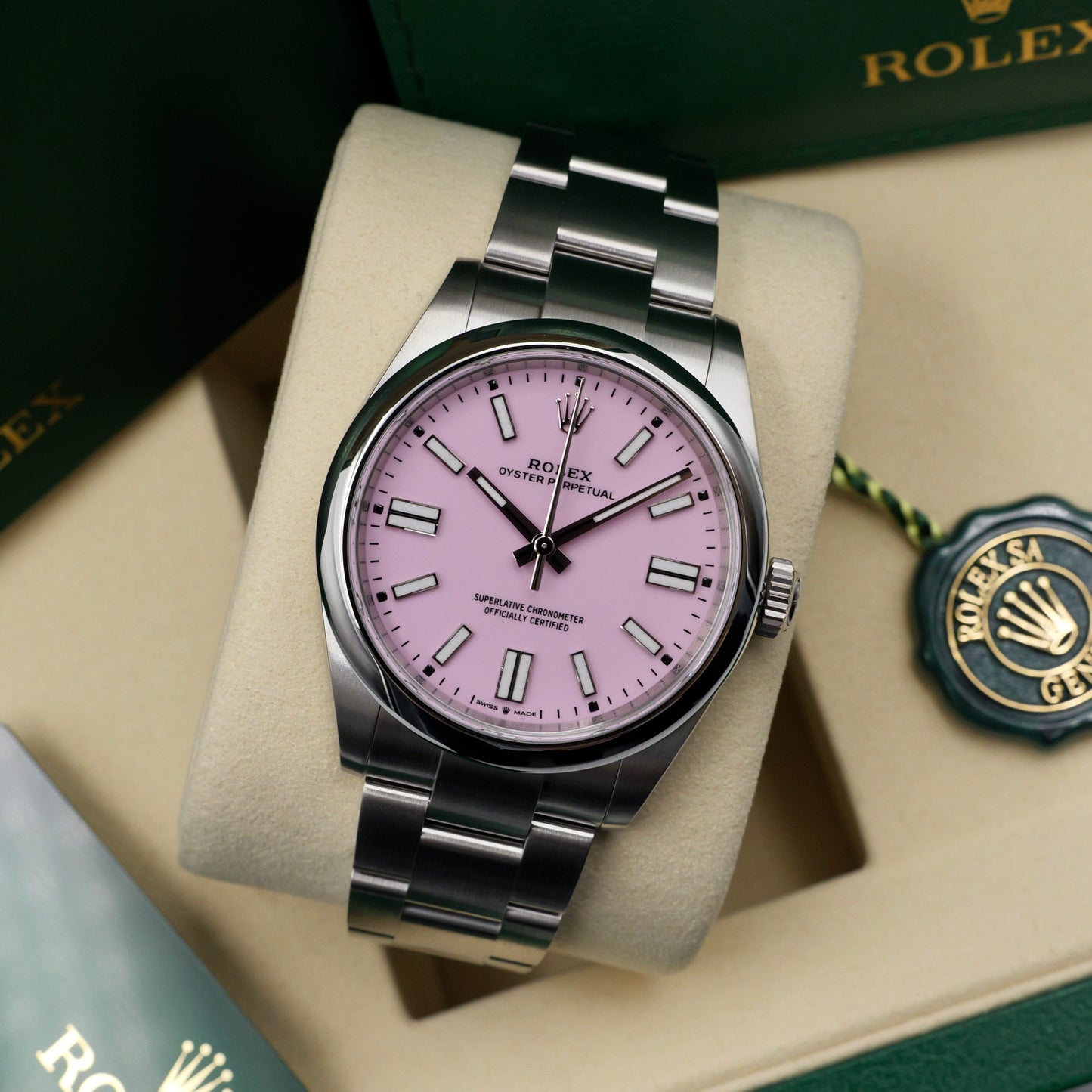 Rolex Oyster Perpetual 41 Candy Pink 134300 - Full Set (2026)