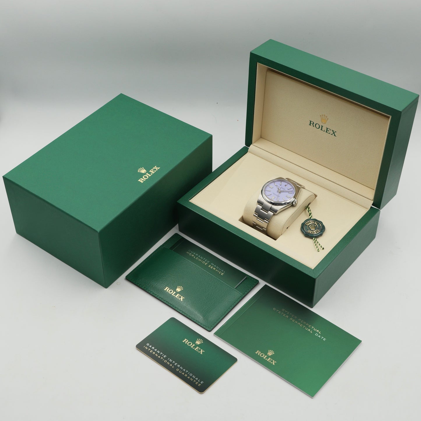 Rolex Oyster Perpetual 41 Lavendar 134300 Full Set 2026