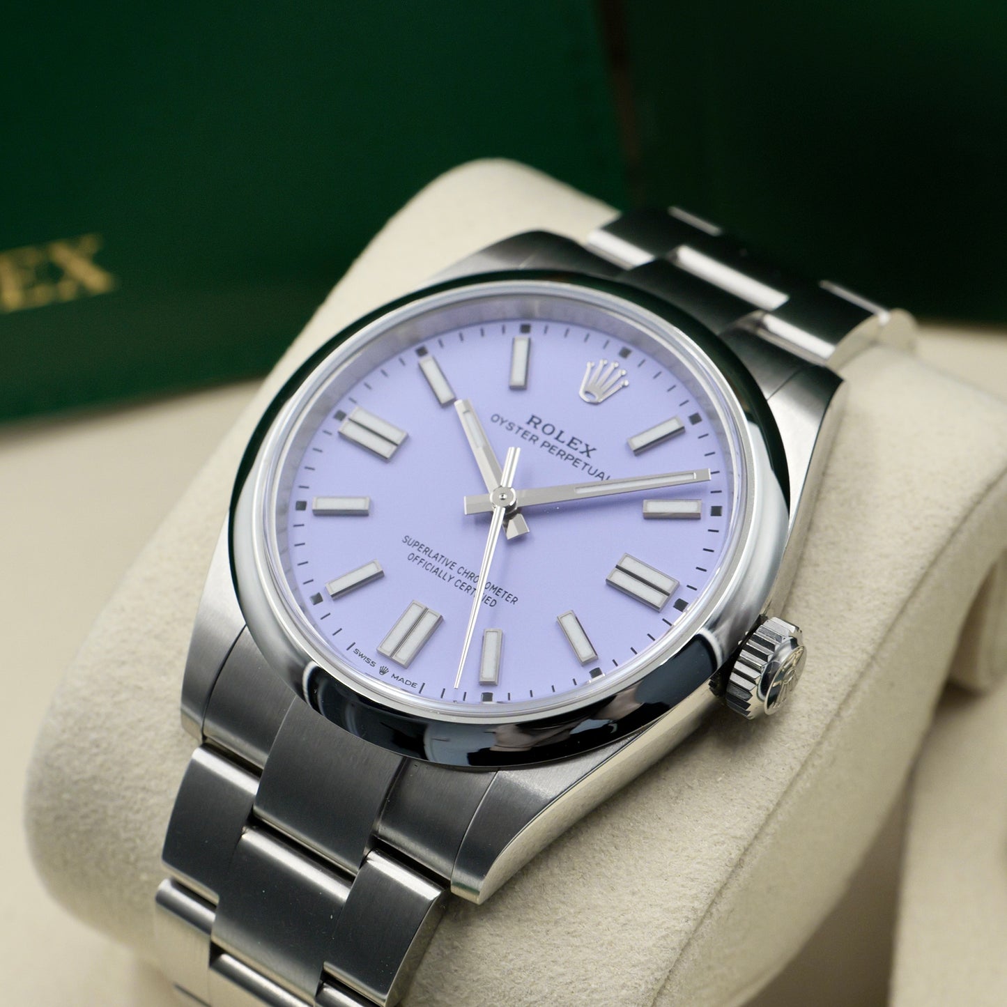 Rolex Oyster Perpetual 41 Lavendar 134300 Full Set 2026