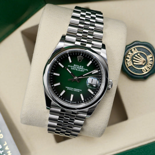 Rolex Datejust 36 Ombré Smooth Jubilee 126200 - Full Set (2026)