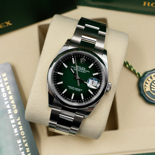 Rolex Datejust 36 Ombré Smooth Oyster 126200 - Full Set (2026)