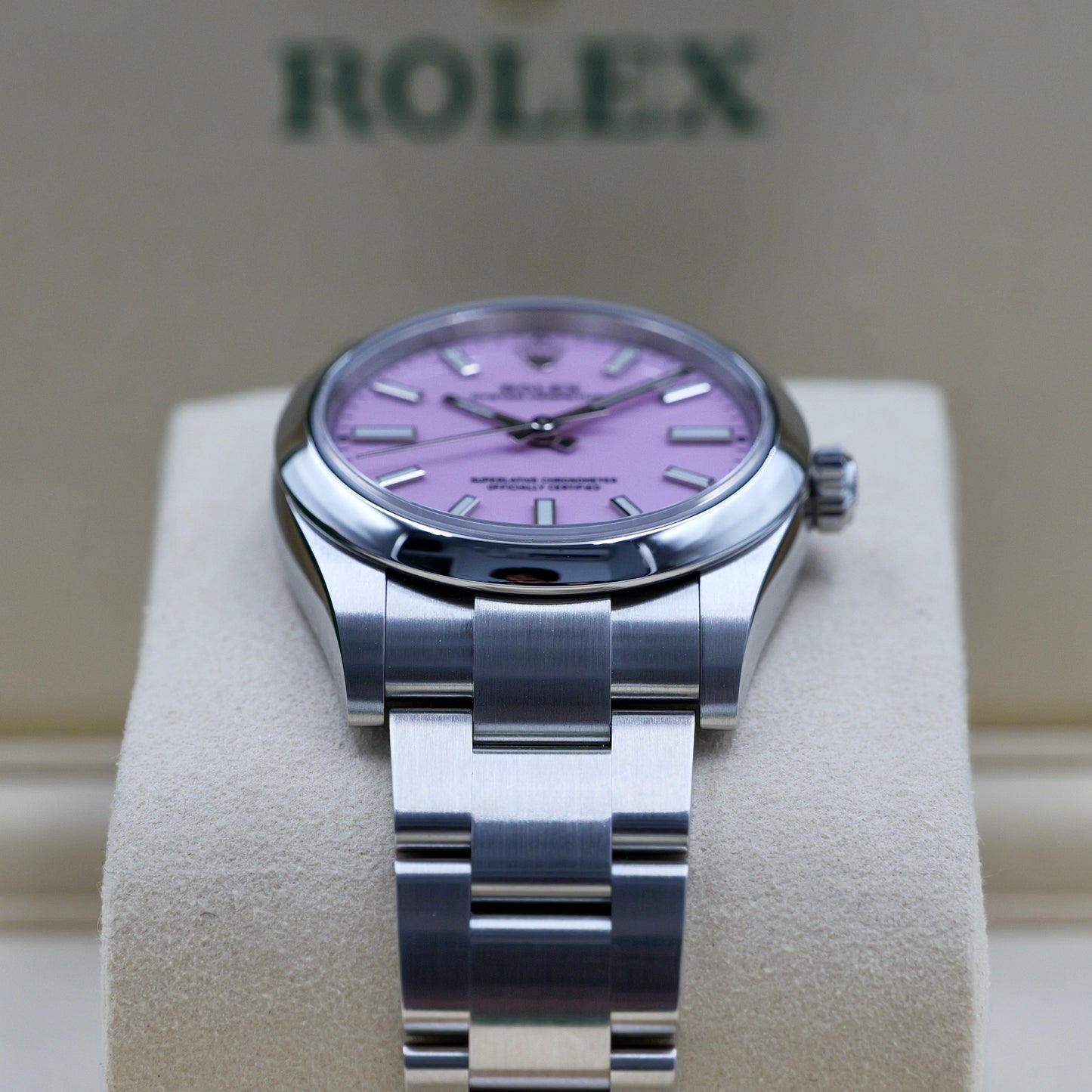 Rolex Oyster Perpetual 34 Candy Pink 124200 Full Set 2026