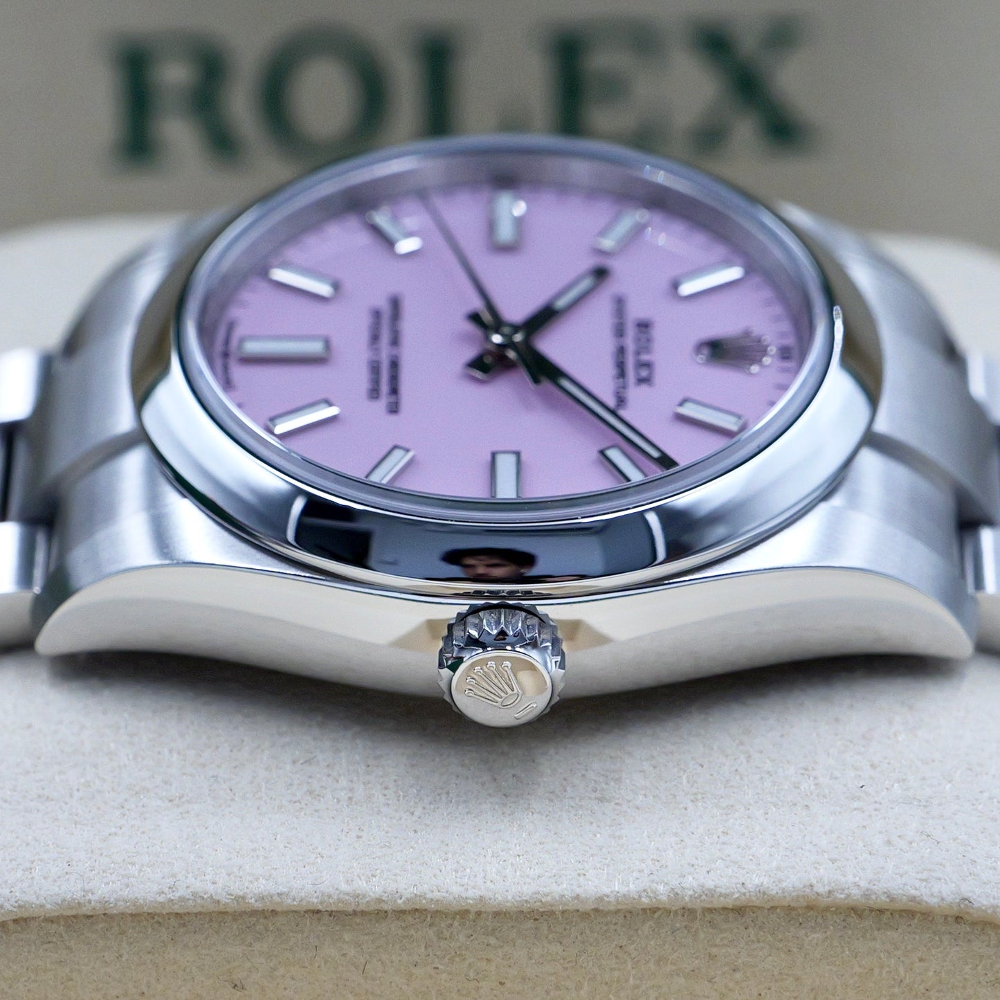 Rolex Oyster Perpetual 34 Candy Pink 124200 Full Set 2026