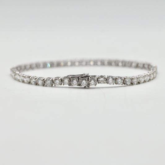 18K White Gold Diamond Tennis Bracelet