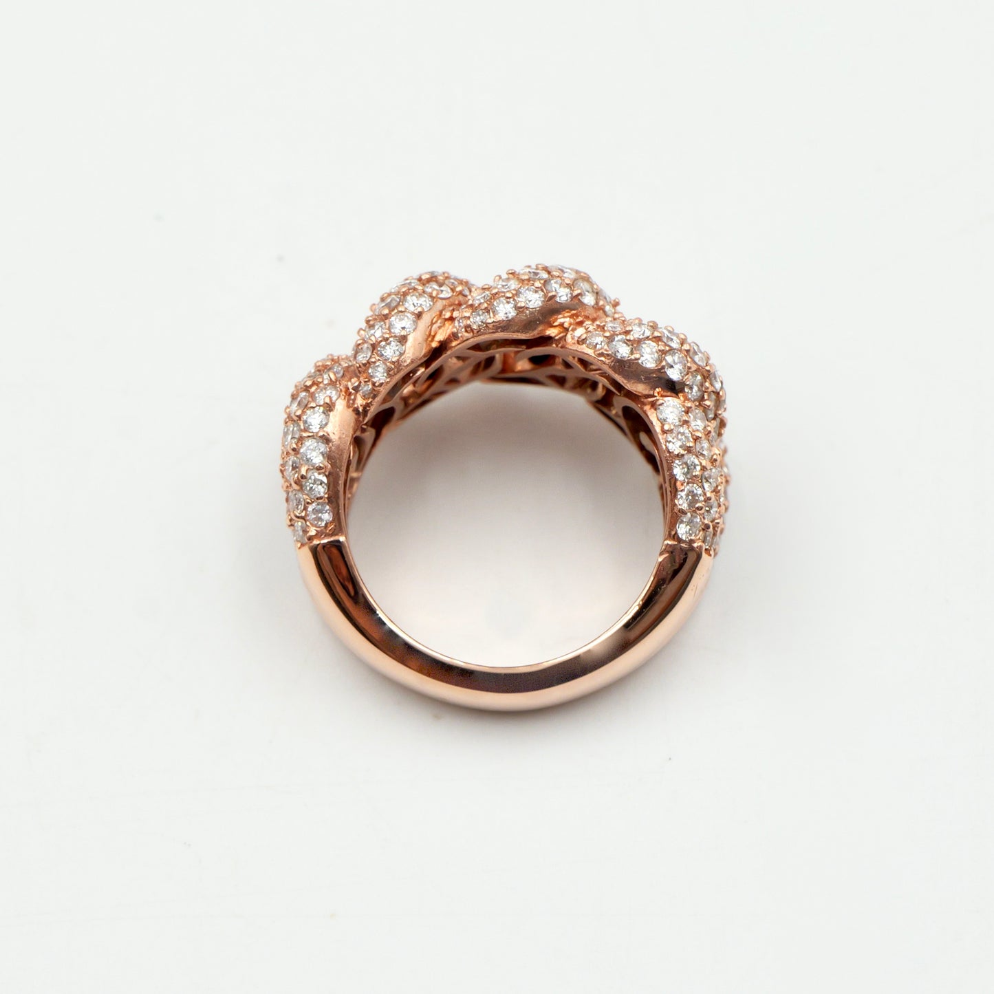 Rose Gold Cuban Link Pinky Ring