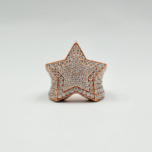 Rose Gold Star Pinky Ring