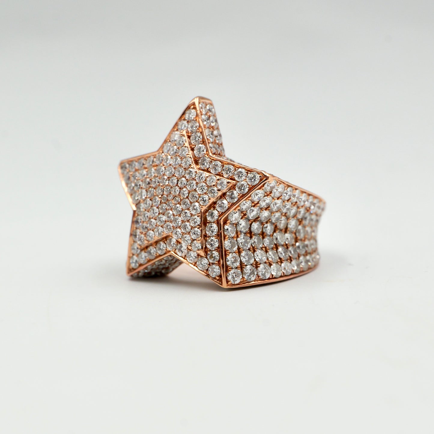 Rose Gold Star Pinky Ring