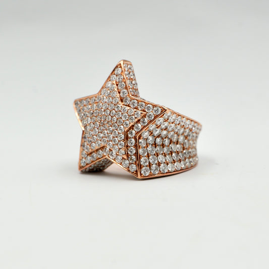 Rose Gold Star Pinky Ring