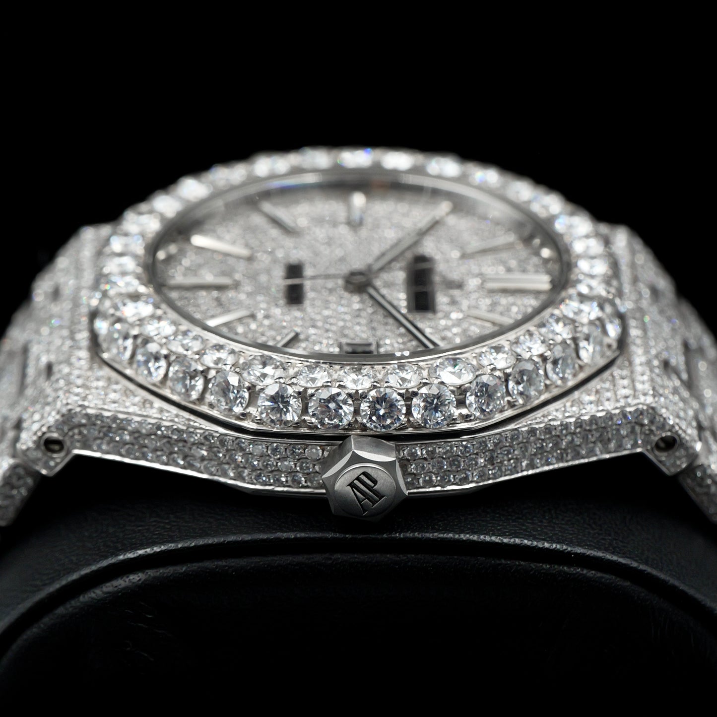 Royal Oak 41 Diamond Baton Dial Large Diamond Bezel (VS Lab Grown Diamonds)