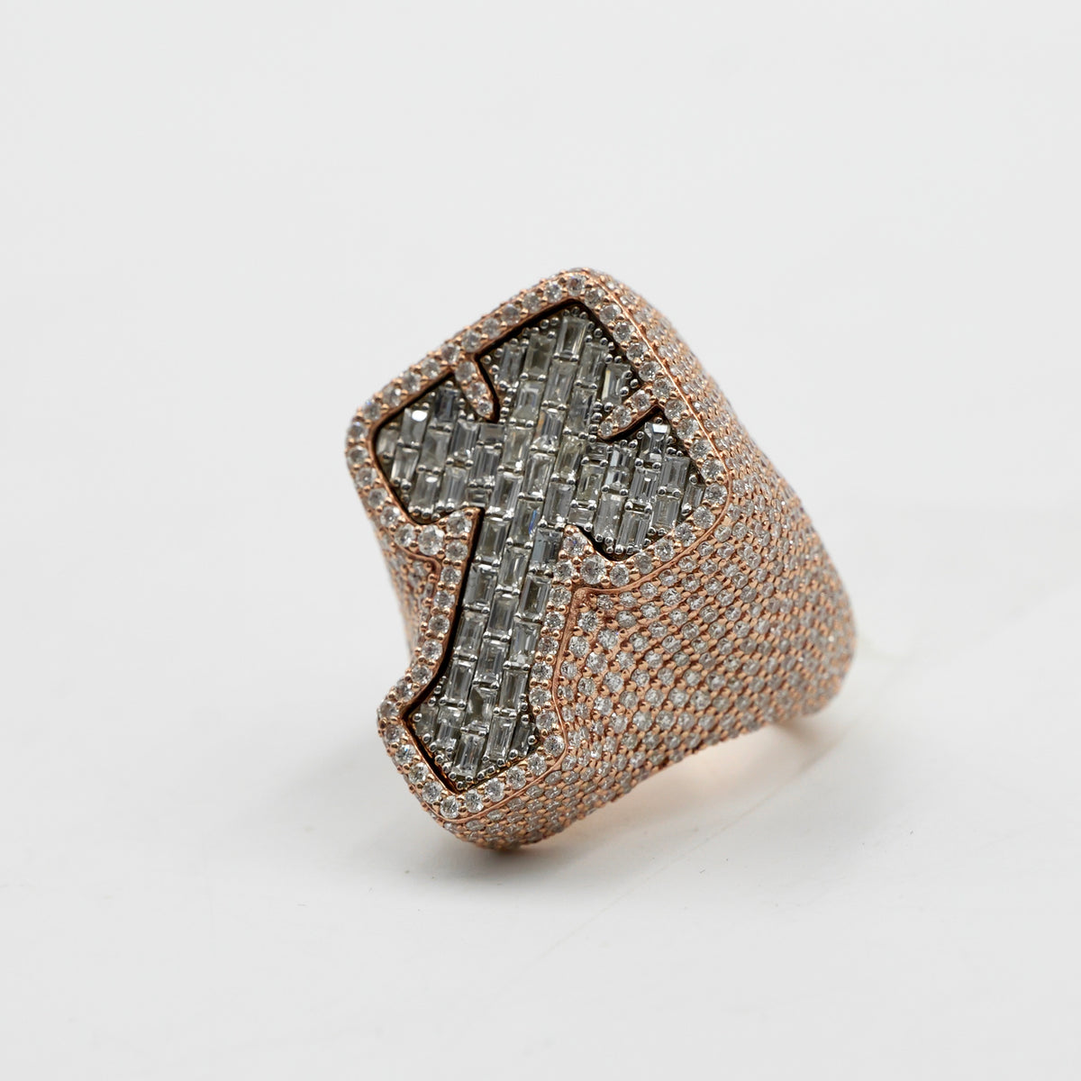 Rose Gold Cross Ring