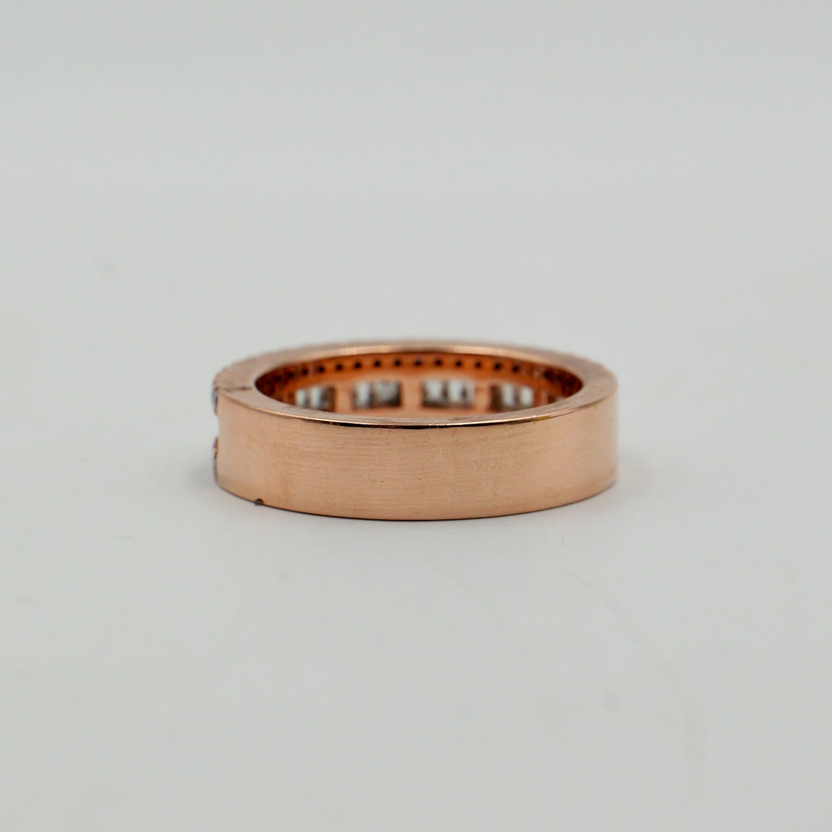 Rose Gold Round & Baguette Rings
