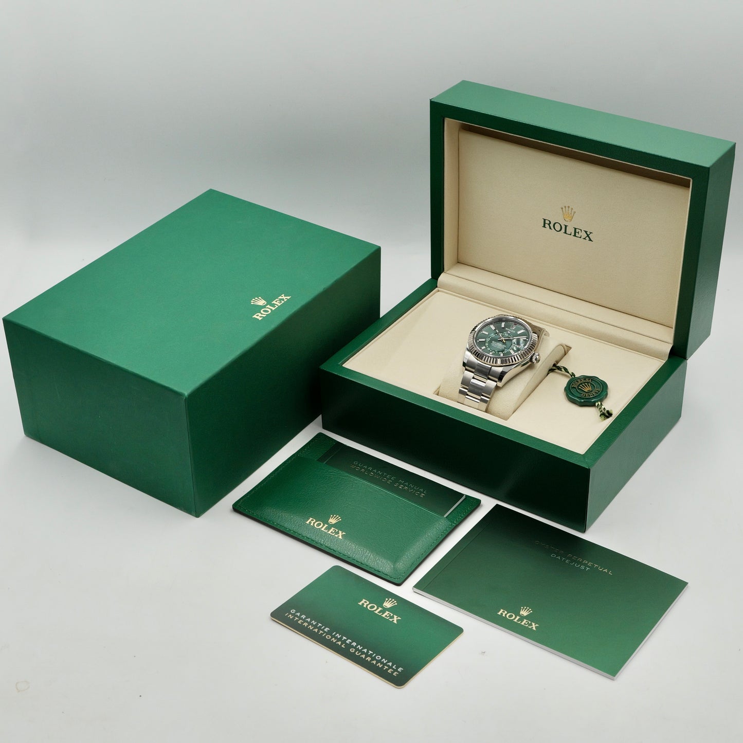 Rolex Sky-Dweller Green Dial Oyster Bracelet 336934 - Full Set (2025)