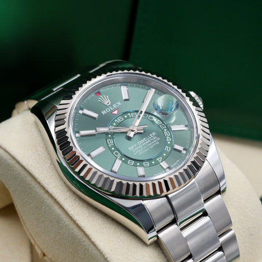 Rolex Sky-Dweller Green Dial Oyster Bracelet 336934 - Full Set (2025)