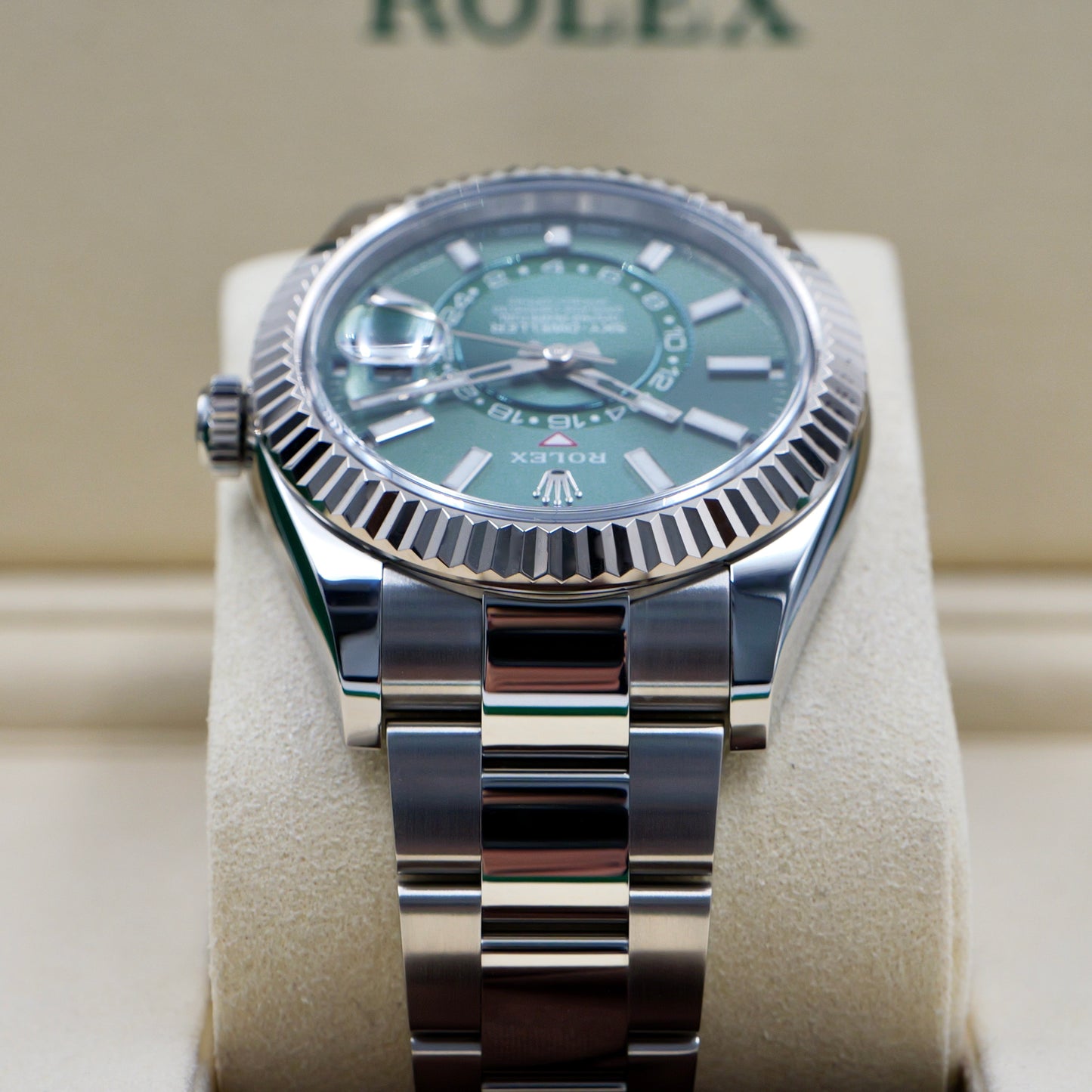 Rolex Sky-Dweller Green Dial Oyster Bracelet 336934 - Full Set (2025)