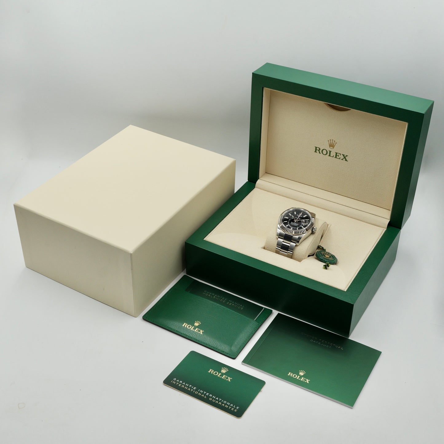 Rolex Sky-Dweller Black Dial Oyster Bracelet 326934 Full Set (2019)