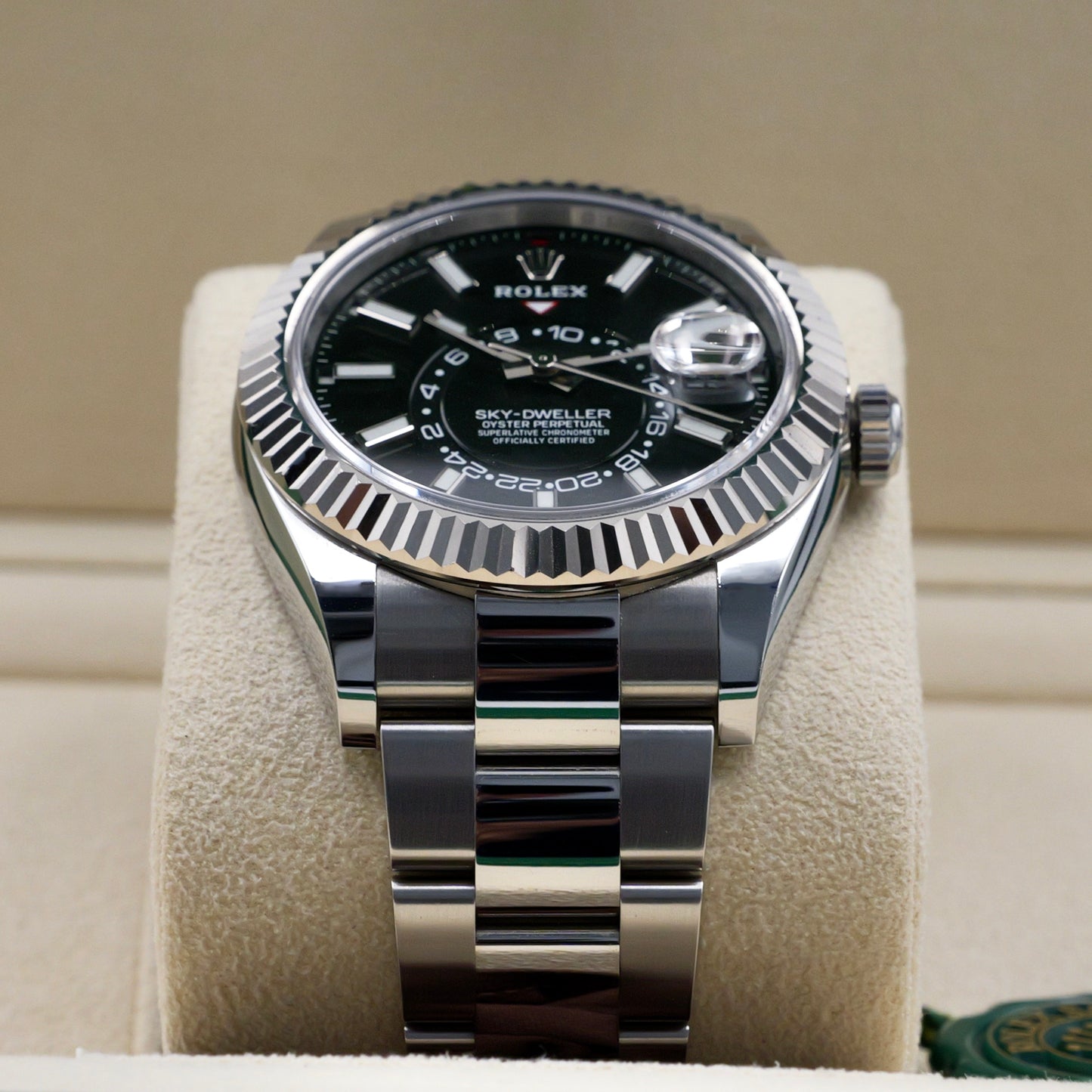 Rolex Sky-Dweller Black Dial Oyster Bracelet 326934 Full Set (2019)