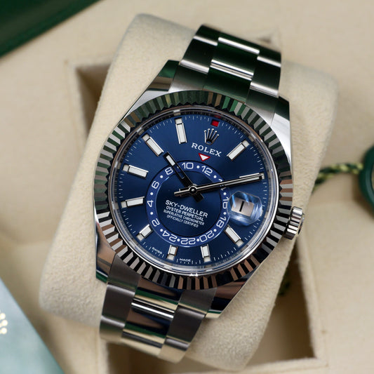 Rolex Sky-Dweller Blue Dial Oyster Bracelet 326934 Full Set (2022)